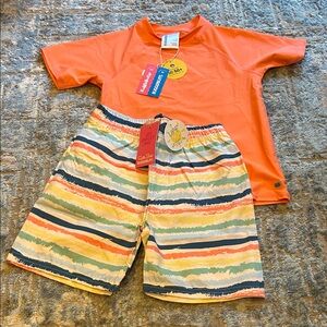 Colorful Kids Rash Guard Set